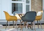 Tuin stoelen (4) - model kuip met tafeltje, Tuin en Terras, Tuinstoelen, Ophalen, Zo goed als nieuw, Kunststof, Stapelbaar