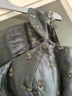 Lagenga/ghagra zilver grijs maat 40/42, Maat 38/40 (M), Ophalen of Verzenden, Zo goed als nieuw, Grijs