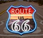 Route 66 Neon LED Verlichting, Ophalen of Verzenden, Nieuw, Lichtbak of (neon) lamp