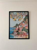 IKEA fotolijst met Italiaanse stads poster, Ophalen, Zo goed als nieuw, Foto of Poster, Minder dan 50 cm
