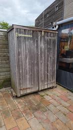 tuinkast hout, maten  ongeveer 140x75x187 hoog, Ophalen, Gebruikt, Hout