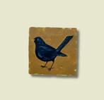 Handbeschilderd tegeltje Merel, Huis en Inrichting, Woonaccessoires | Wanddecoraties, MadeByEstas, -, -, Nieuw