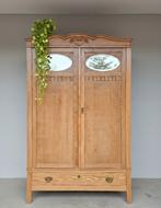 Antieke brocante Art Deco meidenkast vintage linnenkast kast, Ophalen of Verzenden