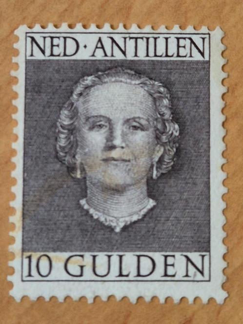 Nederland Overzee Antillen 10 Gulden Juliana "En Face" 1950, Postzegels en Munten, Postzegels | Nederland, Postfris, Na 1940, Ophalen of Verzenden
