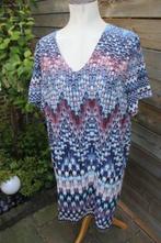 Jurk blauw/ rood Paprika tg5 (52) AANBIEDING Vaste prijs, Kleding | Dames, Grote Maten, Blauw, Jurk, Ophalen of Verzenden, Zo goed als nieuw