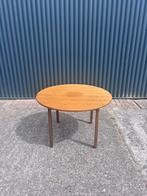 Vintage eettafel rond uitschuifbaar, Ophalen, Gebruikt, C, Rond
