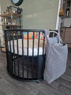 Zwarte ronde Bopita box, Kinderen en Baby's, Boxen, Ophalen, Zo goed als nieuw, Rond, Boxkleed