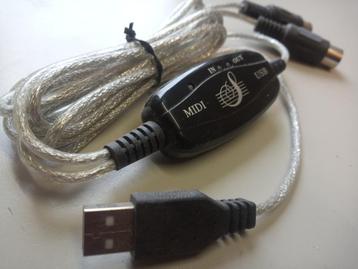 USB - MIDI kabel / adapter beschikbaar voor biedingen