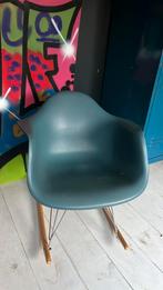 Kuip schommelstoel, Ophalen, Kunststof, Blauw, Zo goed als nieuw