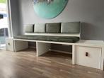 Eettafel bank | Custom made | One of a kind, Huis en Inrichting, Banken | Bankstellen, Ophalen, 250 tot 300 cm, Minder dan 75 cm
