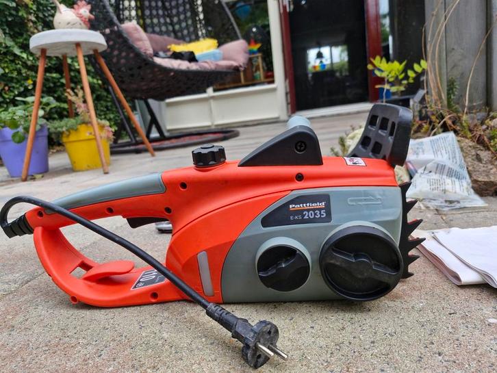 Pattfield Kettingzaag E-KS 2035, Doe-het-zelf en Verbouw, Gereedschap | Zaagmachines, Gebruikt, 1200 watt of meer, 30 tot 70 mm