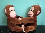 2 Leuke retro apenknuffels die kunnen zitten en hangen 29 cm, Ophalen of Verzenden, Nieuw, Overige typen