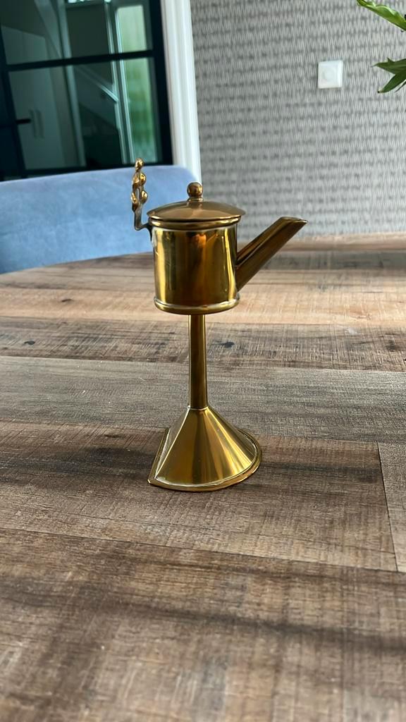 Olielampje Snotneus., Antiek en Kunst, Antiek | Kandelaars, Koper of Brons, Ophalen of Verzenden