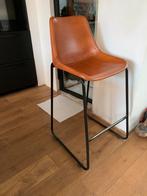Leren design bar stoel, Huis en Inrichting, Barkrukken, 1 kruk, Ophalen of Verzenden, Gebruikt