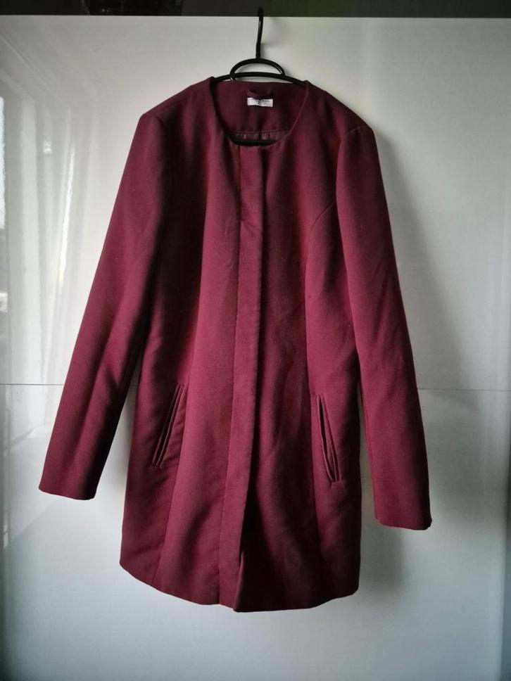 Mantel jas Only / JDY - maat M, Kleding | Dames, Jassen | Zomer, Zo goed als nieuw, Maat 38/40 (M), Paars, Ophalen of Verzenden