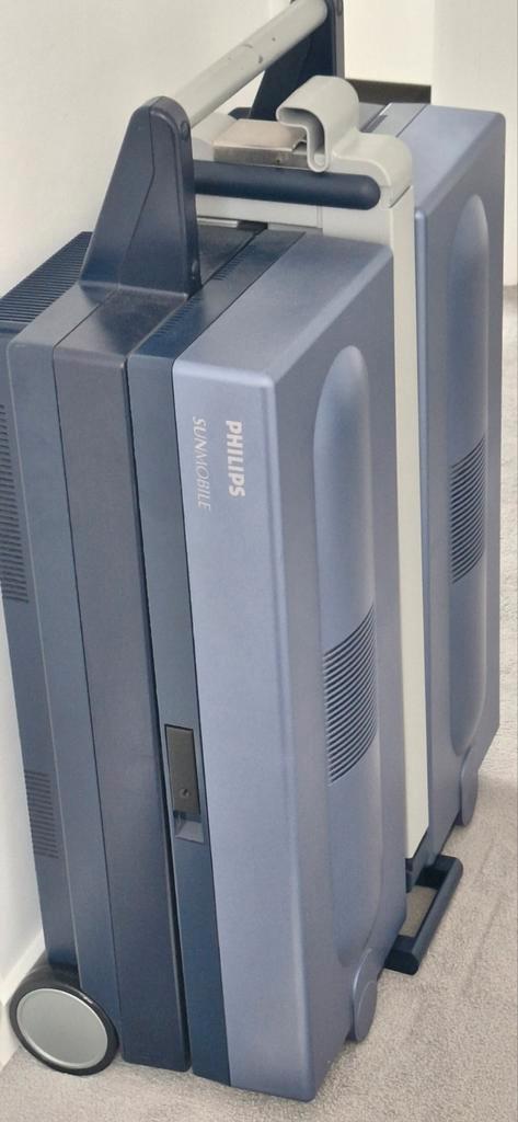 Philips inklapbare zonnebank HB 853/863, Witgoed en Apparatuur, Zonnebanken en Gezichtsbruiners, Gebruikt, Zonnebank enkelzijdig
