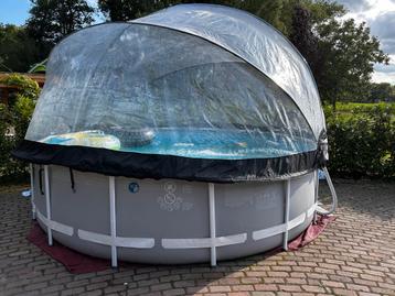 EXIT Zwembadkoepel 427cm - Zo Goed Als Nieuw beschikbaar voor biedingen