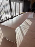 Lange witte design tafel, Ophalen, Gebruikt, 200 cm of meer, 50 tot 100 cm