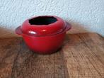 Mooie gietijzeren emaille kaas fondue pan, Huis en Inrichting, Keuken | Potten en Pannen, Ophalen of Verzenden, Gietijzer