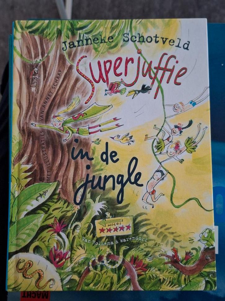 Superjuffie in de Jungle - Janneke Schotveld, Boeken, Kinderboeken | Jeugd | onder 10 jaar, Zo goed als nieuw, Fictie algemeen