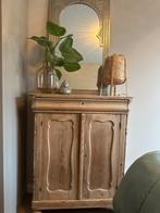 Antieke Biedermeier Meidenkast Grenen, Ophalen, Gebruikt, 50 tot 100 cm, Grenenhout