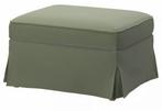 Hoes Ektorp IKEA voetenbank groen, Ophalen of Verzenden, Zo goed als nieuw, Rechthoekig, 75 tot 100 cm