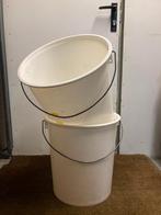2 stuks 50 liter plastic emmers, Huis en Inrichting, Emmers, Ophalen, Gebruikt, Kunststof