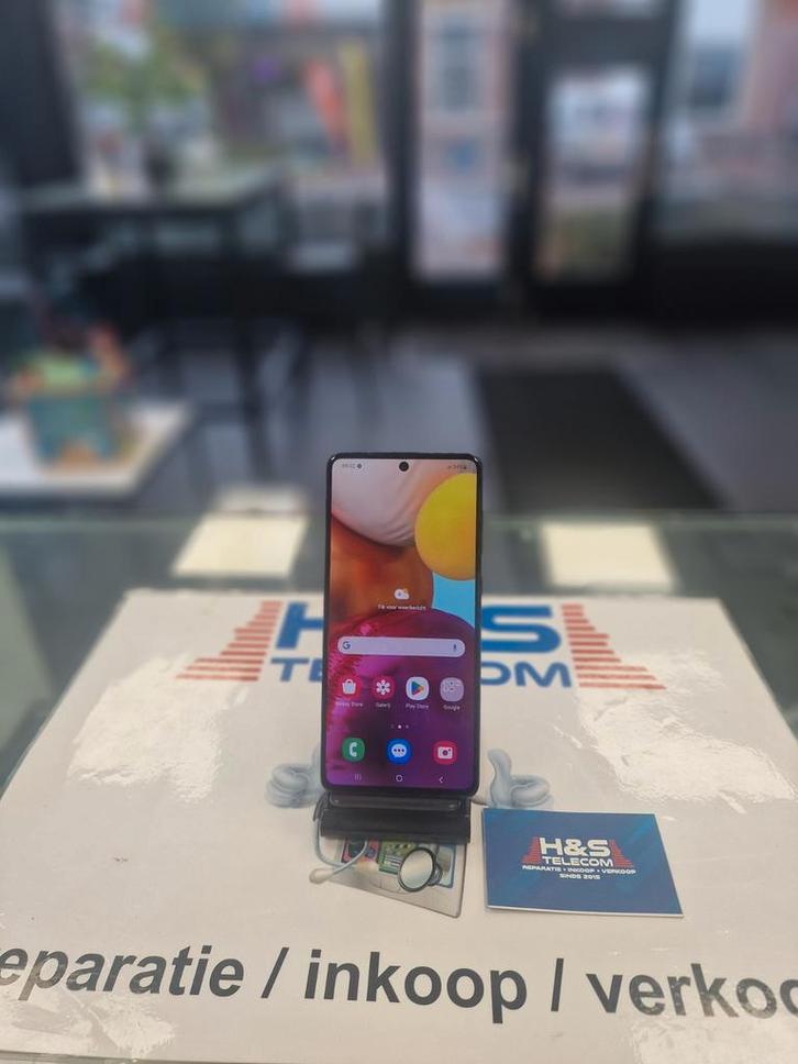 Samsung Galaxy A71 Grijs 128GB alles orgineel 2 jaargarantie, Telecommunicatie, Mobiele telefoons | Samsung, Zo goed als nieuw