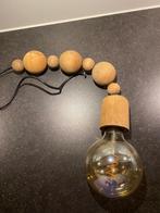 Hanglamp, Huis en Inrichting, Lampen | Hanglampen, Ophalen, Gebruikt, Hout, Minder dan 50 cm
