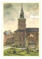 987586 Maastricht St Servaas 1955 Gelopen met postzege, Ophalen of Verzenden, 1940 tot 1960, Gelopen, Limburg