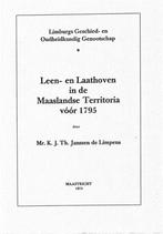 Leen- en Laathoven in de Maaslandse territoria vóór 1795, 20e eeuw of later, Janssen de Limpens, Nieuw, Ophalen of Verzenden