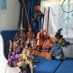 8 heksen poppen, herfst decoratie etalage, Ophalen, Gebruikt