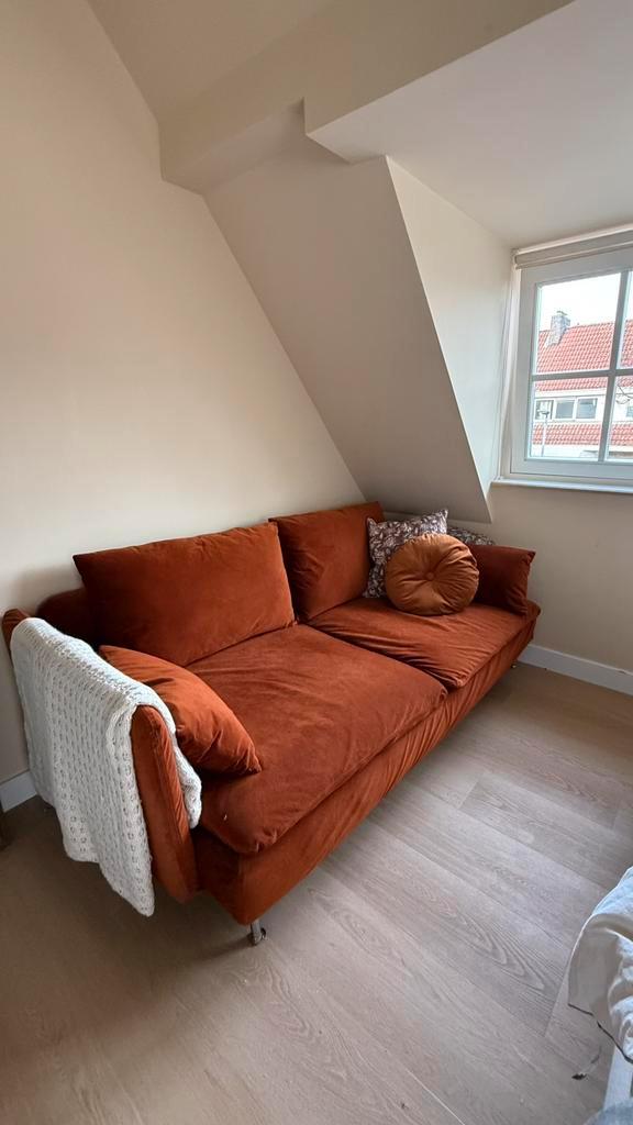 Nette Soderhamn bank met Bemz hoes, Huis en Inrichting, Banken | Sofa's en Chaises Longues, Zo goed als nieuw, Tweepersoons, 75 tot 100 cm