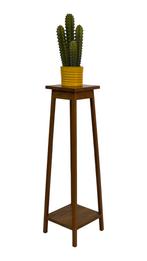 Vintage Hoog Plantentafel/Kruk eiken Hout, Jaren '70/'80