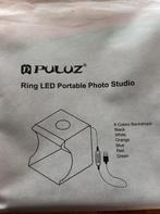 Puluz ring led potable photo studio, Ophalen of Verzenden, Gebruikt