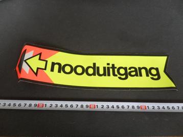 sticker NOODUITGANG  beschikbaar voor biedingen