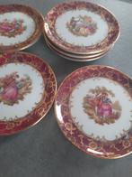 Set van 6 vintage Schaller Bavaria porseleinen bordjes, Antiek en Kunst, Antiek | Servies compleet, Ophalen of Verzenden