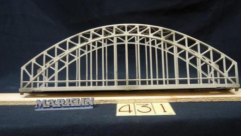 431=Marklin 7163 metalen boogbrug.278, Hobby en Vrije tijd, Modeltreinen | H0, Gebruikt, Rails, Wisselstroom, Märklin, Ophalen of Verzenden
