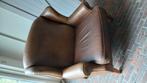 Fauteuil echt leer, Huis en Inrichting, Fauteuils, Ophalen, Gebruikt, 75 tot 100 cm, Leer