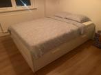Ikea bed frame + slatted bed base + jysk mattress 140x200, Ophalen, Zo goed als nieuw, Tweepersoons, 140 cm