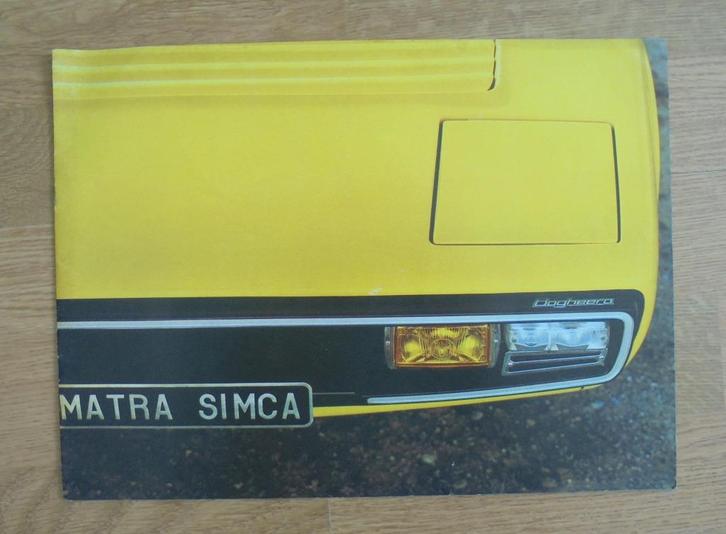 Matra Simca Bagheera Unieke brochure! Incl. kopie ANWB test, Boeken, Auto's | Folders en Tijdschriften, Zo goed als nieuw, Mercedes