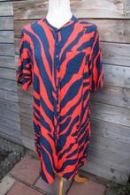 Doorknoopjurk donkerblauw/ rood Geisha mt 2XL/44 Vaste prijs, Geisha, Maat 42/44 (L), Ophalen of Verzenden, Zo goed als nieuw