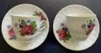 2x kop en schotel bloemen; Eversberg Bavaria - Germany, Verzamelen, Ophalen of Verzenden, Zo goed als nieuw, Porselein, Kop en/of schotel