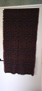 Blauw/Oranje Shawl - Nauwelijks Gedragen, Ophalen of Verzenden, Zo goed als nieuw, Sjaal