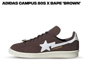 ADIDAS CAMPUS 80’s X BAPE maat 41 beschikbaar voor biedingen