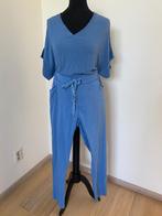 Leuke Je m'appelle set mt M, blauw, top met broek, viscose, Kleding | Dames, Maat 38/40 (M), Blauw, Ophalen of Verzenden, Zo goed als nieuw