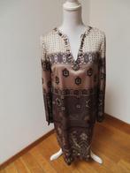 X67 MALIPARMI nieuwe jurk zijde bruin tinten 42 = 36 in Ned, Kleding | Dames, Jurken, Bruin, Nieuw, Ophalen of Verzenden, Knielengte