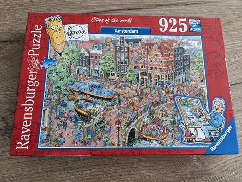 Puzzel Cities of the World, Amsterdam, Fleroux, 925 stukjes, Hobby en Vrije tijd, Denksport en Puzzels, Zo goed als nieuw, Legpuzzel