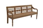 Landelijke klassieke tuinbank - Cardiff teakhout, Niet ingevuld, Nieuw, Ophalen of Verzenden, Niet ingevuld