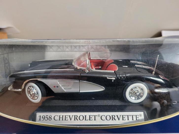 Chevrolet Corvette 1958, Hobby en Vrije tijd, Modelauto's | 1:18, Nieuw, Auto, Motormax, Ophalen of Verzenden